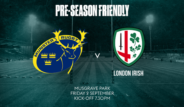 Irish set for Munster pre-season friendly trip